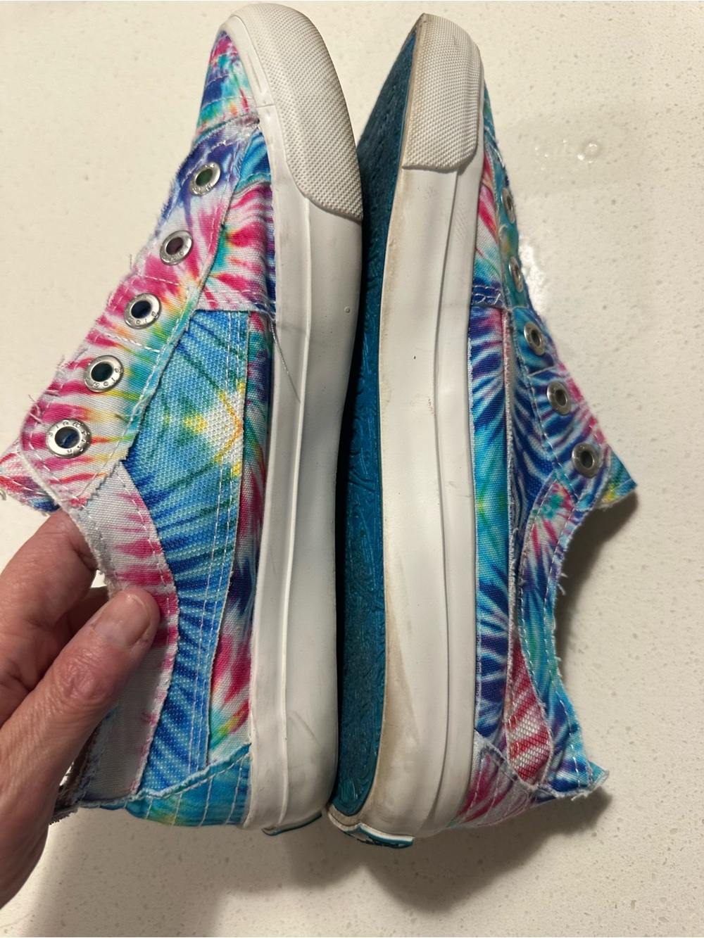 Tie-Dye Slip-On Sneakers Blowfish 9 - Picture 6 of 10